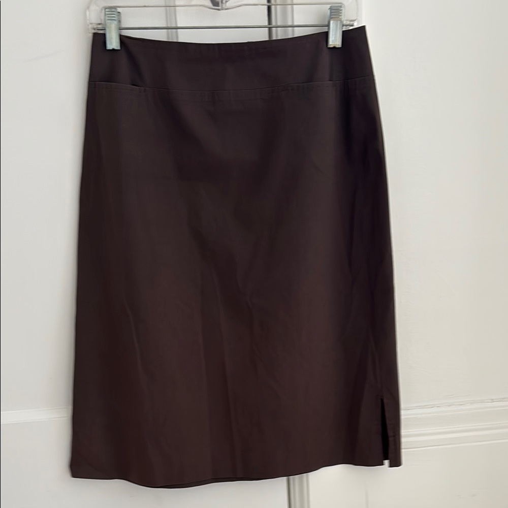 TSE Brown A-Line Knee-Length Skirt for Work